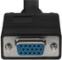 3ft HD15 SF Cable, SVGA M/F Monitor Extension Cable with Ferrite Bead Black