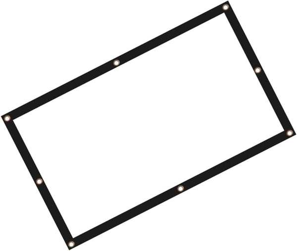 LALAFINA Polyester Material Portable Projector Screen Foldable for Indoor Outdoor Use