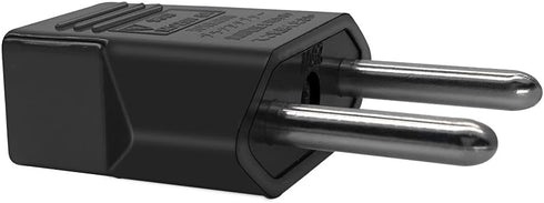(10Pcs) American to European Outlet Plug Adapter, EU Plug to USA Socket Travel Power Convert Plug (Black)