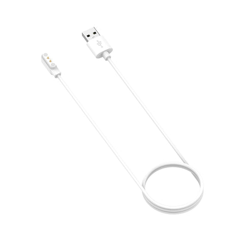 Replacement Charger Compatible with Tensky ID208BT/IDW19 Smart Watch Charger Cable Portable Magnetic 60cm USB Charging Cable Cord for Tensky ID208BT/IDW19 Charger Accessories (White&White)