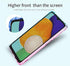 Osophter Clear Case for Galaxy A13 5G, Transparent TPU Shock-Absorption Cover for Samsung A13 5G (Pink Teal)