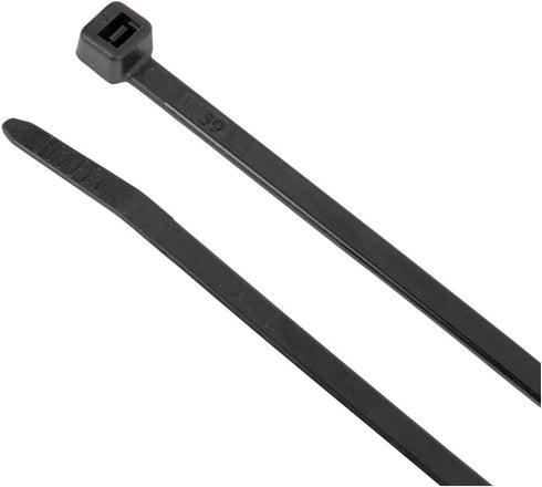 Klein Tools 450-200 Cable Ties, 100-Piece Heavy Duty Nylon Zip Ties, 50-Pound Tensile Strength, 7.75-Inch, Black