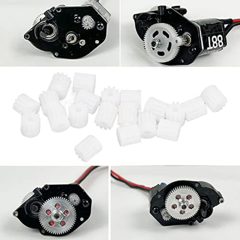 Gear,20pcs 1/24 SCX24 11T Scx24 Scx24 Scx24 VGEBY RC Motor Plastic Plastic Motor Gear for Remote Control Car