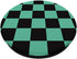 Checkered Black Green Anime Pattern PopSockets Standard PopGrip