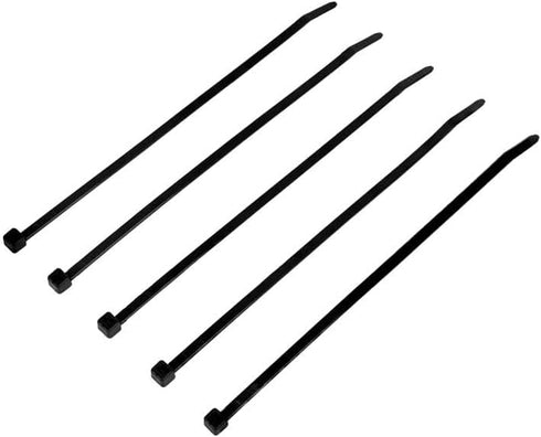 Klein Tools 450-200 Cable Ties, 100-Piece Heavy Duty Nylon Zip Ties, 50-Pound Tensile Strength, 7.75-Inch, Black