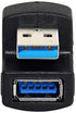 cablecc 1 Set Up & Down Angled USB 3.0 Adapter, A Male to Female Extension, 180 Degree