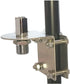 Stainless Steel CB Antenna Mirror Mount with 3/8” x 24 Thread Stud to SO239 Connector