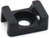 Black 9mm Cable Tie Mount Base Saddle Type Holder, Large Size 0.75 inch, Pack of 100, Screw Wire Bundle Holder