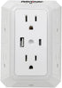 Rayovac Surge Protector with Night Light, 6 Outlets & 2 USB Ports A and USB C, ETL Certified Adapter for Home, School,