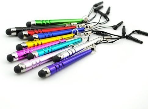 TCD 10 Colorful Long Mini Baseball Stylus Pens for Universal Capacitive Touch Screens