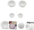 HOMSFOU 4pcs Laptop Cooling Stand, Rubber Radiator Brackets, Laptop Riser, Silicone Holder, White Cooling Ball