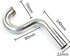 PerfectPlaza RC#230 Stainless Steel Exhaust Pipe S Bend Wrap to Center WTC Header Gas RC Boat