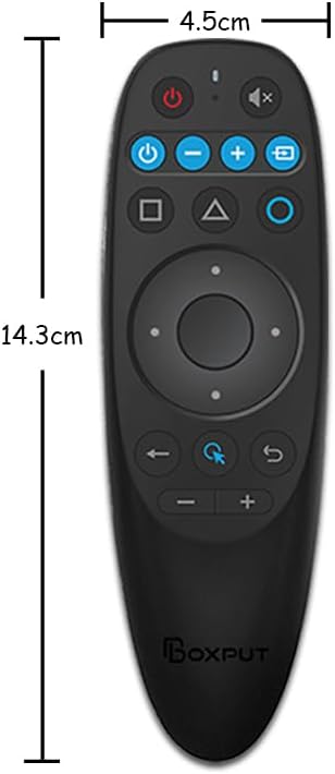 BPR2S Bluetooth Voice Remote Control Air Mouse with 6-Axis Gyro, IR Learning for Android TV Box, No USB Dongle
