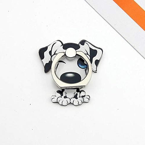 4-Pcs Phone Ring Holder Stand, Cute Animal Dogs Cats Butterfly Ring Stand 360 Rotation Finger Ring Grip Kickstand for Cellphones and Tablets (Dogs Ring)