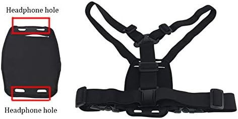 Smartphone Outdoor Chest Strap Mount + Waterproof Case Holder, Fits up to 5.5inch Mobile Phones for Outdoor Activities