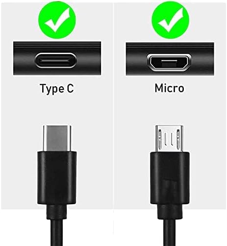 Mirco USB C Wall Charger Charging Cable Cord for Jitterbug Flip 2 Flip 3, Smart 2 Smart 3, Alcatel Go Flip 4/One Touch/Go Flip V,Smartflip 4052r 5044C 5002r, TCL Flip Pro/TCL Phone, Kindle Fire & More by WPAICHENG