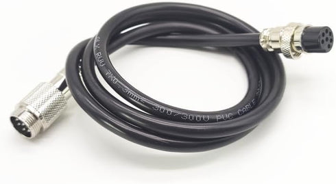 3.28 ft GX20 7 Pin Male to Female Head Aviation Cordset, 18AWG Electrical Cable Panel Mount Adapter