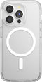 PopSockets iPhone 15 Case - Clear 15 Pro, Round Phone Grip, Compatible with MagSafe, Wireless Charging