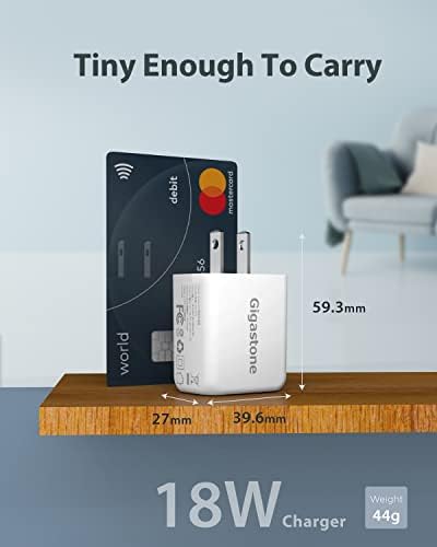 ?18W USB Charger 2-Pack??QC 3.0? Gigastone 18W 3A USB Charger Block Type-A Wall Charger, Qualcomm Certified QC3.0,
