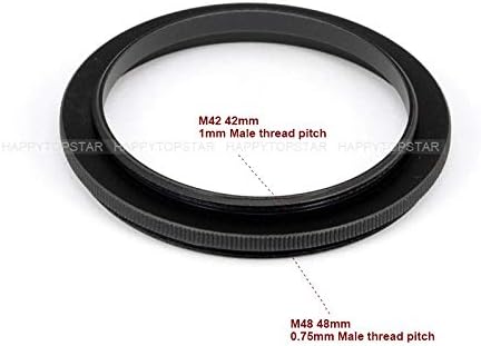 Metal M42 to M48 Male to Male Step-Up Coupling Ring Adapter for Lens Filter Telescope