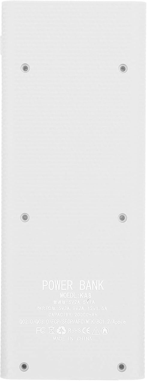 Cuifati Power Bank Kit, Lightweight 8 x Battery Storage Box, DIY Portable Power Bank Accessory, White