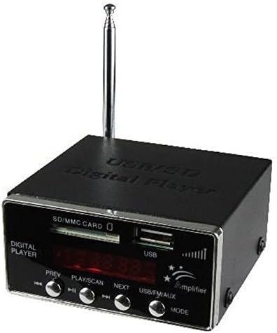 Audiopipe NDVA1000 Nippon Digital Mp3 Player, FM Radio, USB/SD, Remote Control