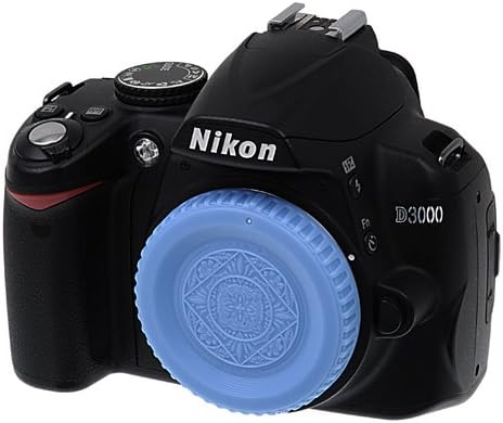 Fotodiox Blue Designer Body Cap - Compatible with Nikon F-Mount Cameras