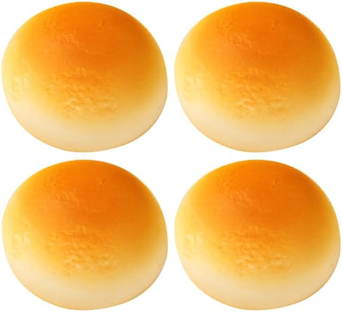 Toddmomy 4pcs Faux Bread Model Realistic Artificial Bread Decoration for Photography Props