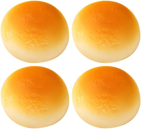 Toddmomy 4pcs Faux Bread Model Realistic Artificial Bread Decoration for Photography Props