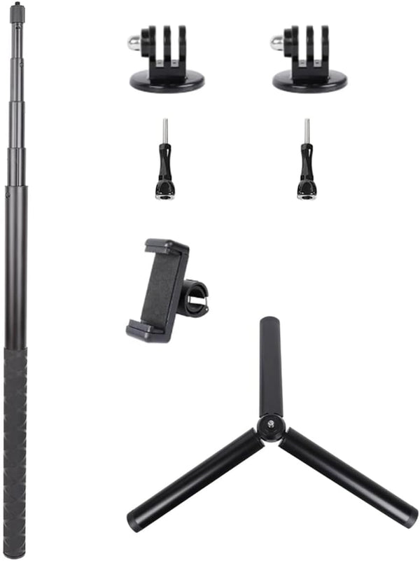 PellKing Monopod for Osmo Pocket 3,61"/155cm Selfie Stick+Aluminium Alloy Tripod+Phone Holder
