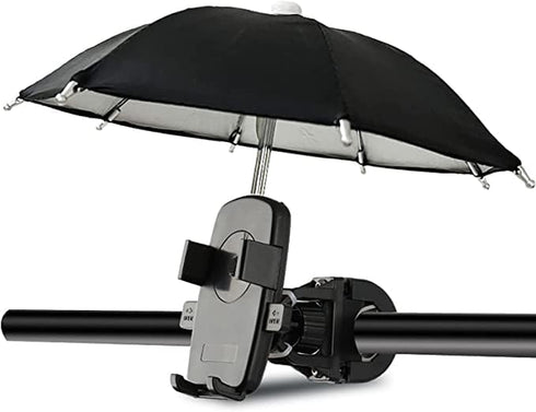 Phone Umbrella Suction Cup Stand for Sun Shade, Outdoor Anti-Glare Cell Holder, Car Navigation Visor (Black)