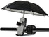 Phone Umbrella Suction Cup Stand for Sun Shade, Outdoor Anti-Glare Cell Holder, Car Navigation Visor (Black)