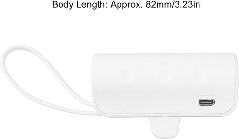 Mini Portable Charger with Built-in Cable, Multifunction Safe Mini Phone Charger for Outdoor Emergency Camping
