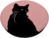 Black Rose Aesthetic Cat PopSockets Standard PopGrip