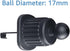 ThtRht 2 Pack 0.67in 17mm Air Vent Clips Universal Car Mount Joint Ball Head Base Stander Grip Holder Air Outlet Hook