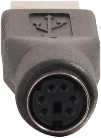 C2G Legrand USB to PS/2 Adapter - Male to Female for USB Mouse and PS/2 Keyboard - Black, 1 Count
