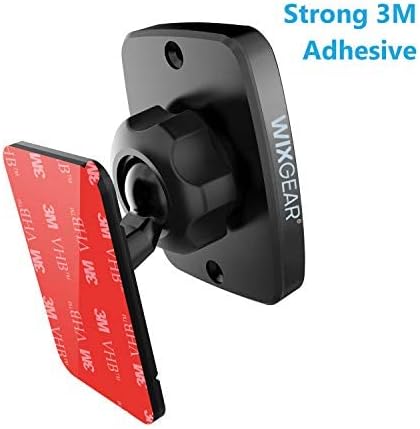 WixGear 2 Pack Universal Stick On Dashboard Magnetic Phone Car Mount for Cell Phones and Mini Tablets