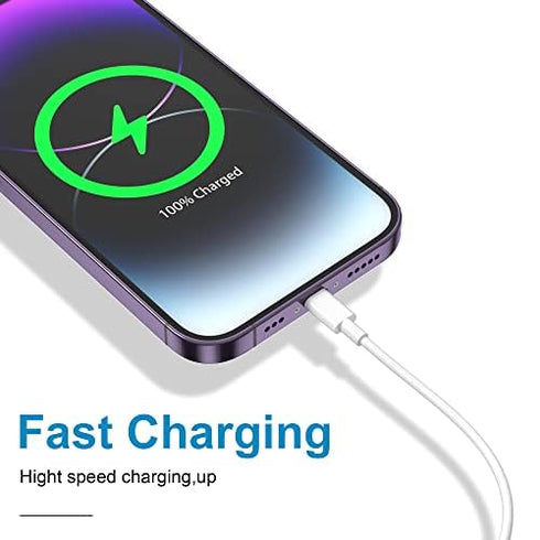 USB C to USB C Charging Cable for Apple iPhone 15 Charger Fast 10ft Long USBC to USBC Power Cord for iPhone 15 Pro Max/iPhone 15 Plus/MacBook Air 13 inch/MacBook Pro/iPad 10th/iPad Pro/iPad Air