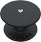 Cute Anthracite Heart Love Minimalist PopSockets Standard PopGrip