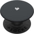 Cute Anthracite Heart Love Minimalist PopSockets Standard PopGrip