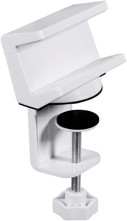 Monoprice Desk Clamp Holder for Surge Protectors, Power Strips, USB Hubs - White, Designed for Sit-Stand Desks
