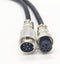 3.28 ft GX20 7 Pin Male to Female Head Aviation Cordset, 18AWG Electrical Cable Panel Mount Adapter