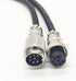 3.28 ft GX20 7 Pin Male to Female Head Aviation Cordset, 18AWG Electrical Cable Panel Mount Adapter