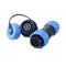 SP13 Aviation Connector M13 Male Plug + Circular Female Socket, Outdoor Waterproof IP68 Plastic Connectors with Cap, 5