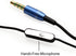 GOgroove AudiOHM HF Earbud Headphones (Blue) with Mic, Deep Bass, Noise Isolation, Ergonomic Fit & Durable Alloy