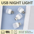 Linwnil USB Plug Lamp, Small Book LED Eye Protection Reading Light, Mobile Power Charging Night Light