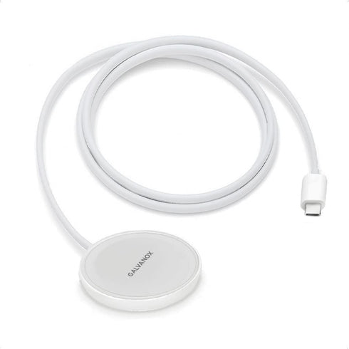 Galvanox 2-in-1 Charger for iPhone and Apple Watch Combo, Magnetic Dual Sided Charging Compatible with MagSafe