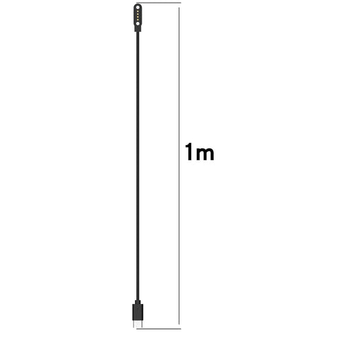Disscool (1M/3.3FT,Black) Compatible with PLAUD Note Pro AI Recorder Charging Cable Durable USB-C Magnetic Attraction