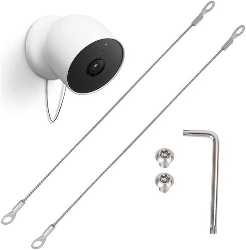Anti-Drop Security Chain Nest Camera Mount Compatible with Google Nest Cam (Battery), Extra Protection for Your Camera
