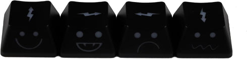 1.6mm Thickness WASD Arrow Replacement Keycaps, Lightning Baby Shine Through Keycaps OEM Profile for MX Mechanical